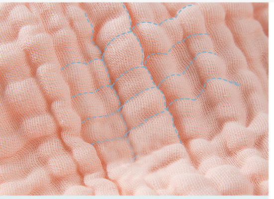 پارچه گاز چروک ایمن By The Yard Baby Cotton Gauze Blanets 175X135 210GSM