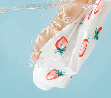 کرم ابریشم Chrysalis پروتئین الیاف گاز قنداق پارچه 58 اینچ Anti UV