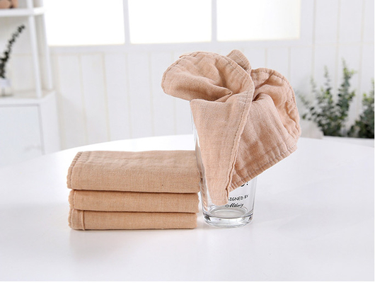 پارچه گاز پنبه ای بافته شده ضد استاتیک 175X135 پارچه گاز قهوه ای قهوه ای مایل به زرد
