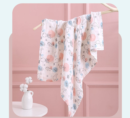 پنج لایه 240GSM پارچه گاز نازک پتو پنبه پارچه تنفس پذیر