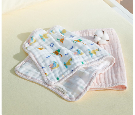 پارچه گاز چاپی پنبه ای شانه دار 40S 6 لایه 260 گرم سبک وزن