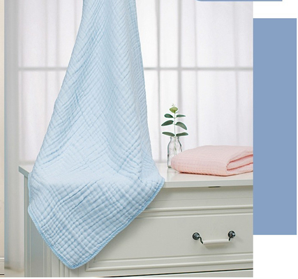 Fastness Dyeing Blue پارچه گاز حباب پنبه ای 58 اینچی آنتی باکتریال By The Yard