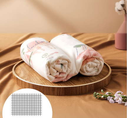 چاپ حیوانات دوست داشتنی پارچه گاز 4 لایه 200 گرمی بدون فلورسنت