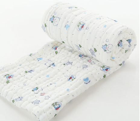 پارچه پارچه ای گاز دار کرکی 40S 250GSM پارچه نوزادی با جذب آب خوب
