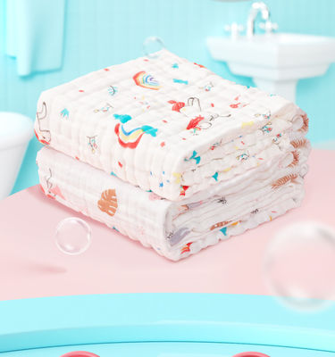 پتو پنبه ای چندلایه چروک شده پارچه گاز نرم