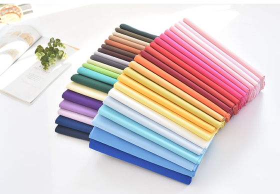 پیراهن نخی بدلی Tencel لباس راحتی 40sX40s 185GSM با دوام بالا رنگ شده جامد