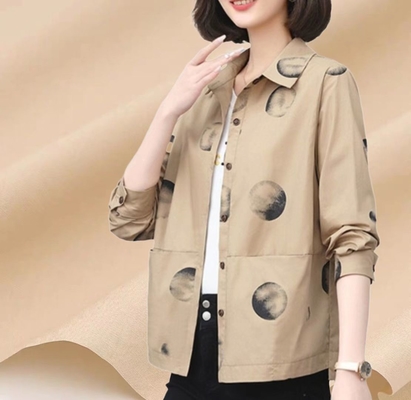 پارچه پیراهن نخی الاستیک 57 اینچ 2% اسپندکس 40sX40s 185GSM کت شلوار دوام