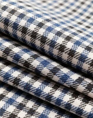 ۲۷% راین ۷۰% پلی استر ۳% اسپاندکس ۲۶۰ گرمی چک پارچه مقاوم به چروک و ماندگار