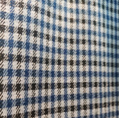 ۲۷% راین ۷۰% پلی استر ۳% اسپاندکس ۲۶۰ گرمی چک پارچه مقاوم به چروک و ماندگار