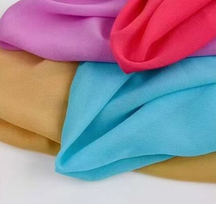 75GSM پارچه ابریشمی پارچه ابریشمی نرم لمسی پارچه شیفون مد لباس پارچه پارچه ابریشمی سبک وزن