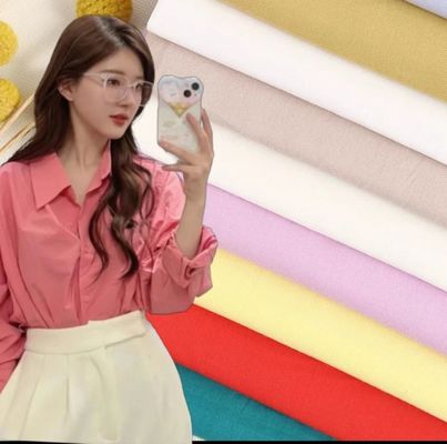 پارچه 100 درصد پنبه برای ژاکت پیراهن بافته شده 40S نخ 130GSM A Class